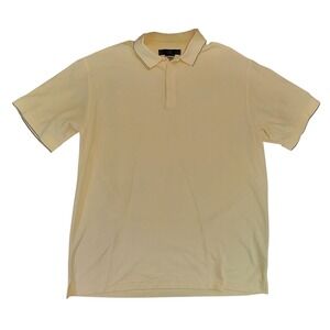 Nike‎ Golf Dri-FIT Polo Shirt Mens XXL Light Yellow Short Sleeve Performance